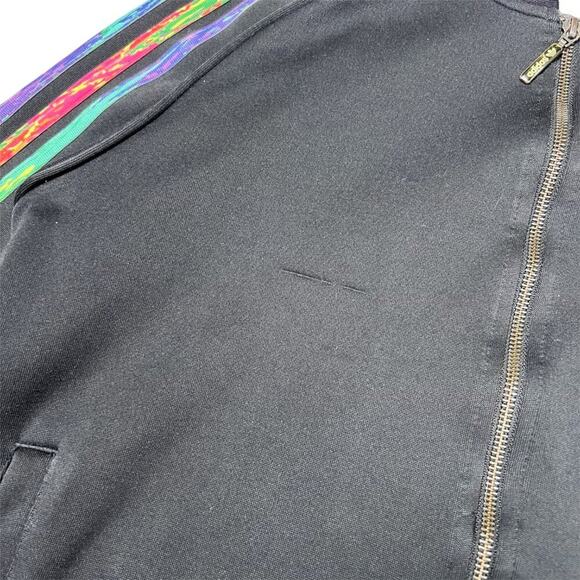 Adidas Rainbow 3 Stripes Track Jacket Pride Collection LGBT UNISEX L Black - Picture 5 of 13